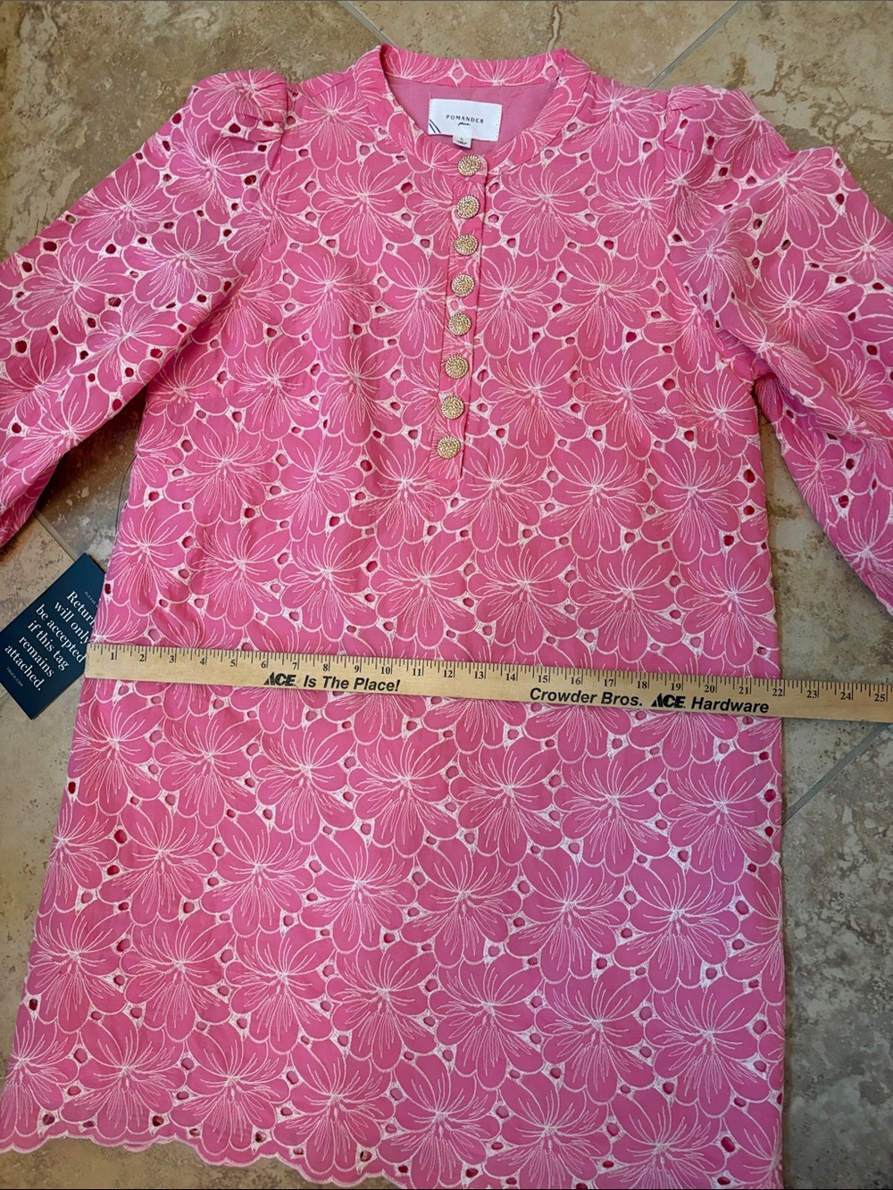 NWT Pomander Place Eyelet Samantha Dress, Large - Picture 12 of 12